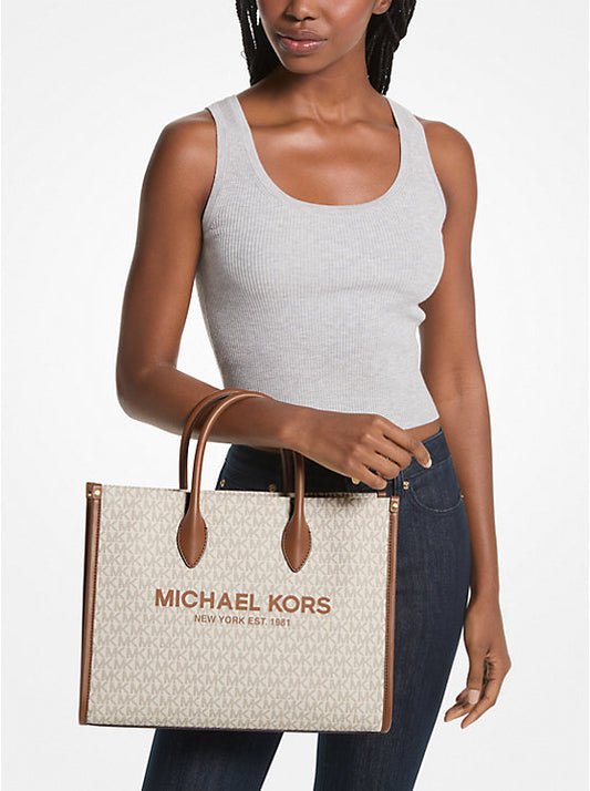 Michael Kors Mirella Medium Logo Tote Bag Vanilla | Pre Order