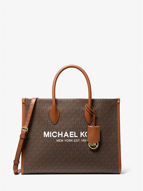 Michael Kors Mirella Medium Logo Tote Bag Brown | Pre Order