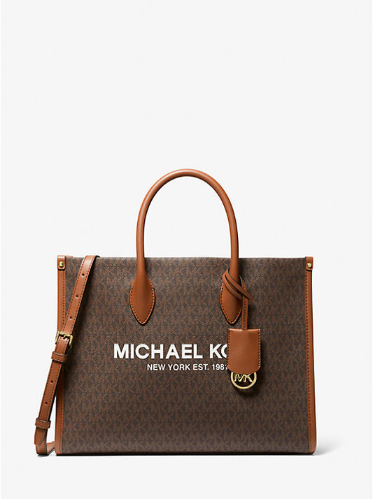 Michael Kors Mirella Medium Logo Tote Bag Brown | Pre Order