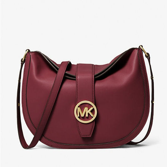 Michael Kors Gabby Large Hobo Shoulder Bag Dark Cherry | Pre Order