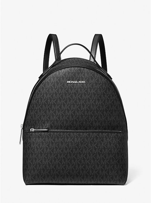 Michael Kors Sheila Medium Logo Backpack Black | Pre Order