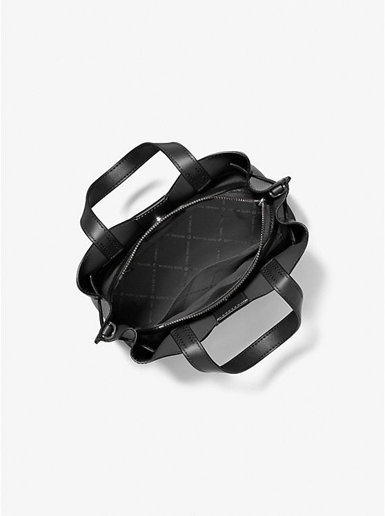 Michael Kors Emilia Small Pebbled Leather Satchel Black | Pre Order