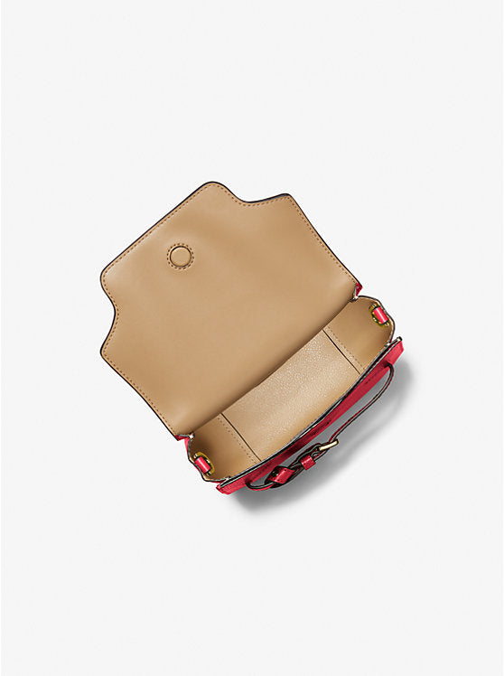 Michael Kors Emilia Small Leather Crossbody Bag Bright Red | Pre Order