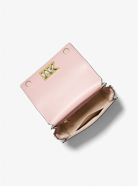 Michael Kors Mimi Medium Logo Messenger Bag White/Pink | Pre Order