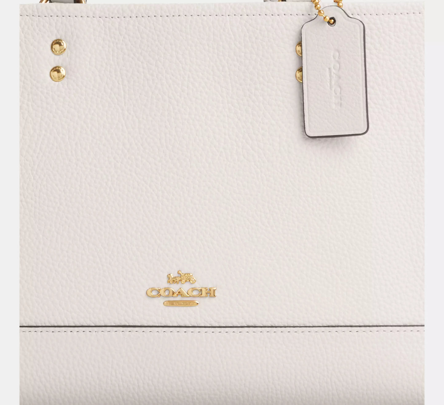 Coach Dempsey Leather Carryall Chalk White | Pre Order