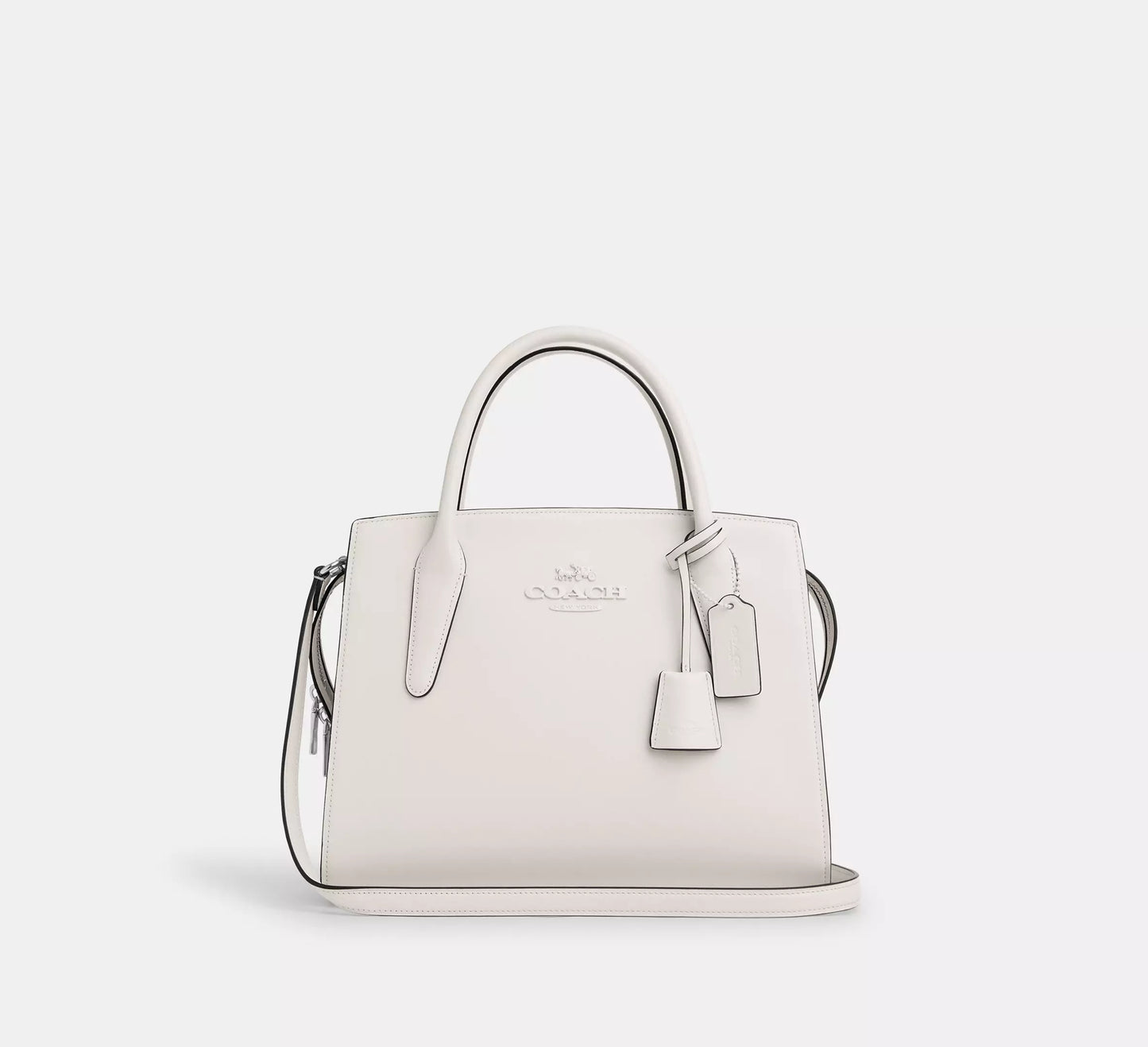 Coach Large Andrea Leather Carryall White Chalk | Pre Order