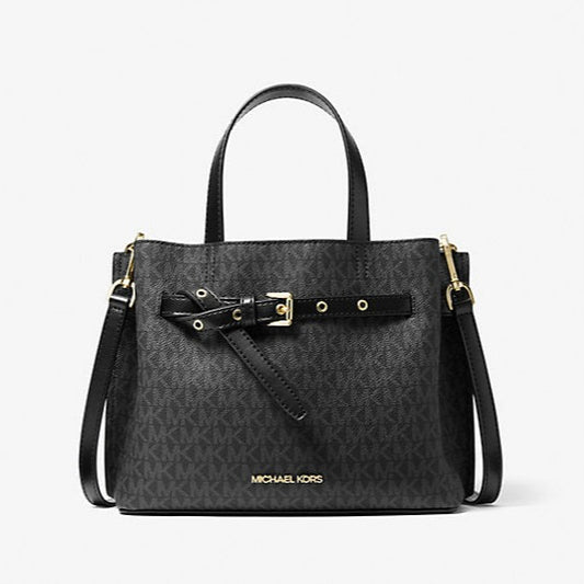 Michael Kors Emilia Small Logo Satchel Black | Pre Order