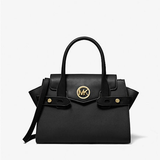 Michael Kors Carmen Medium Belted Satchel Black | Pre Order