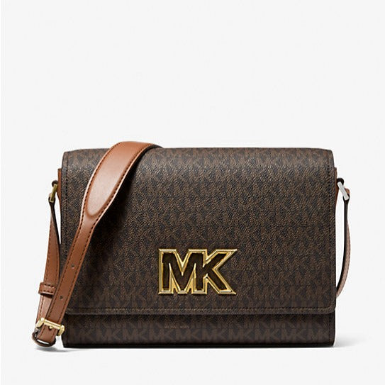 Michael Kors Mimi Medium Logo Messenger Bag Brown | Pre Order